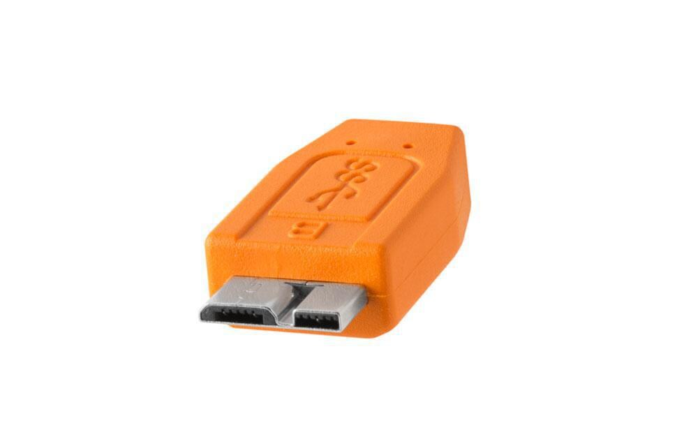 Kabel TetherPro USB-C / 3.0 Micro-B 4.6 Meter – orangeUSB-C zu 3.0 Micro-USB Kabel, 4.6 Meter
