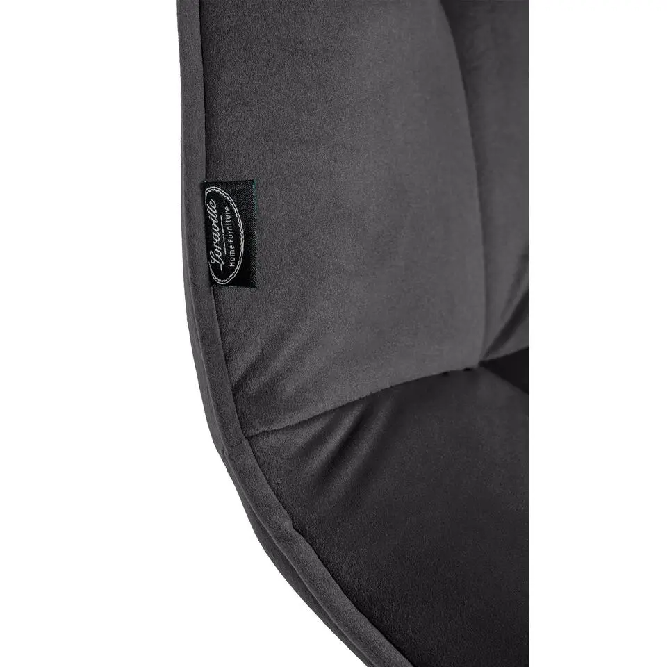 CLP Eetkamerstoel Vermont mat zwart Frame - Metaal - zwart