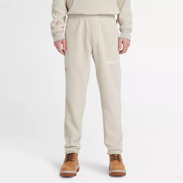 Calças de lã polar Polartec para homem na cor cinza.