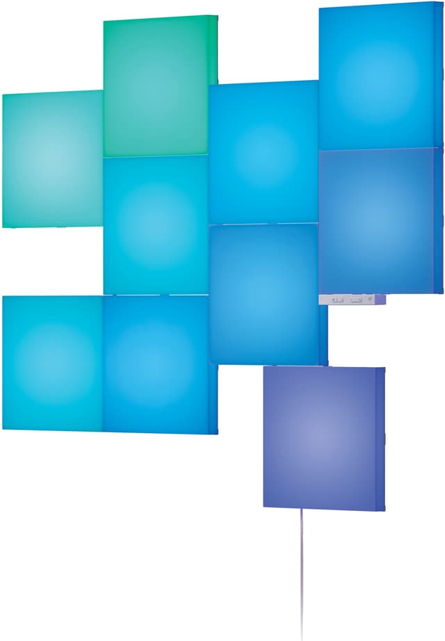 Nanoleaf Blocks struktureret kvadratisk tilføjelsessæt N8100K02-10BS (10-pak)