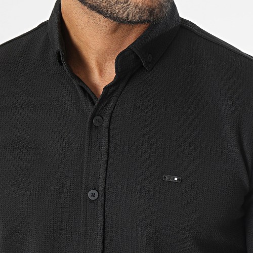 Chemise Manches Longues Noir