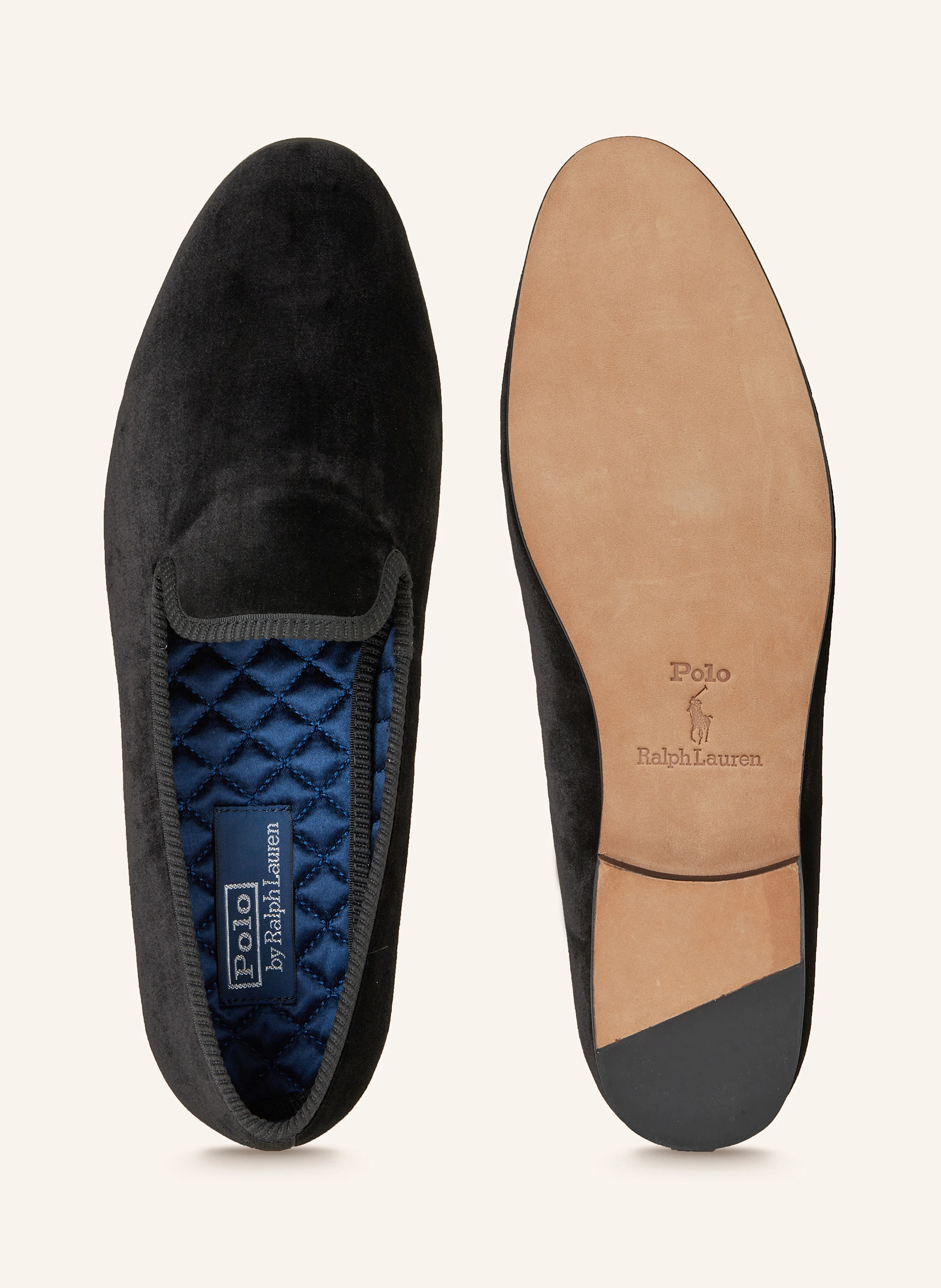 POLO RALPH LAUREN Samt-Slipper