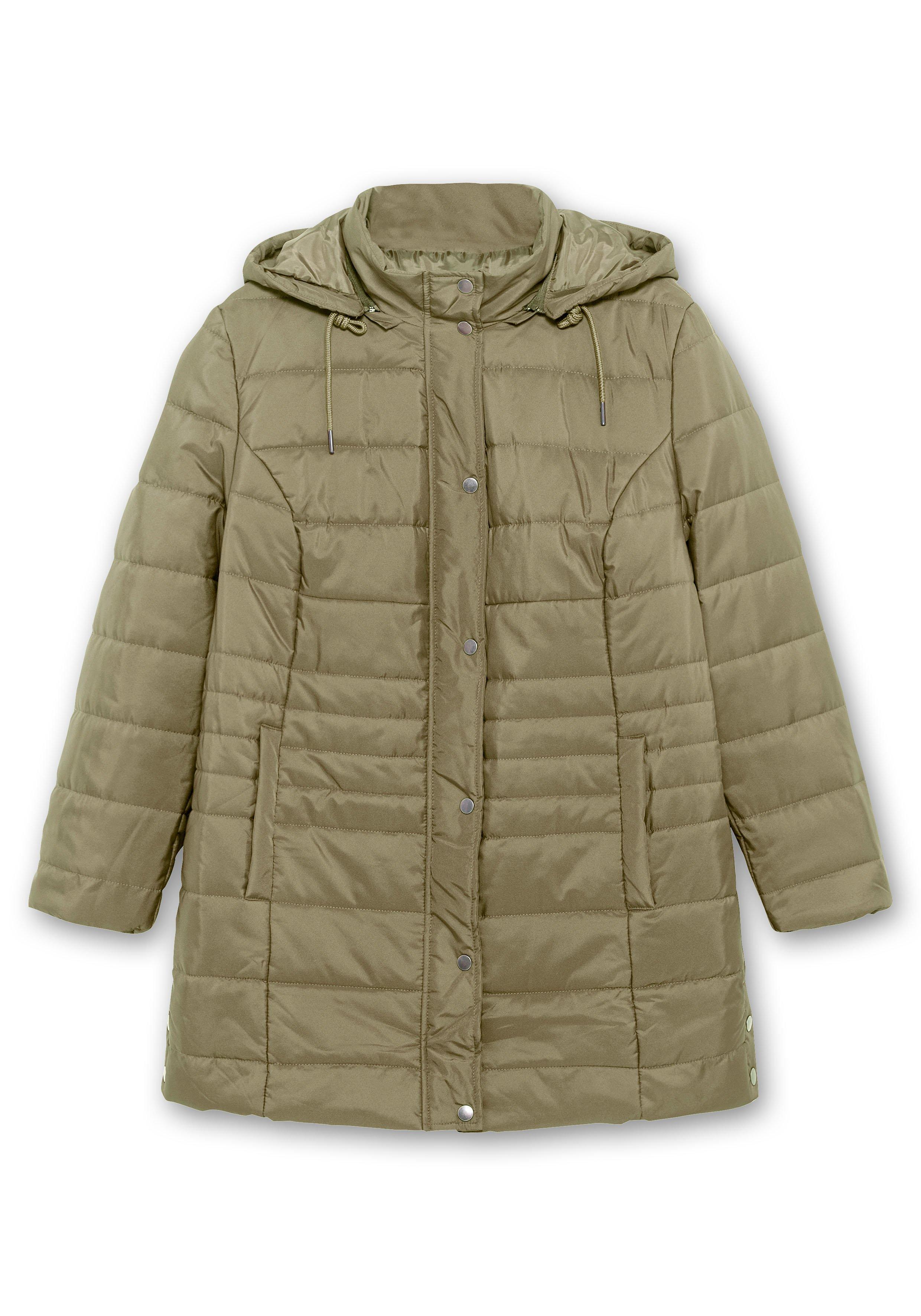 Warm wattierte Steppjacke mit Kapuze