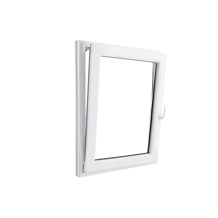 Fenêtre PVC 1 vantail oscillo-battant GoodHome blanc - l.80 x h.105 cm, tirant gauche