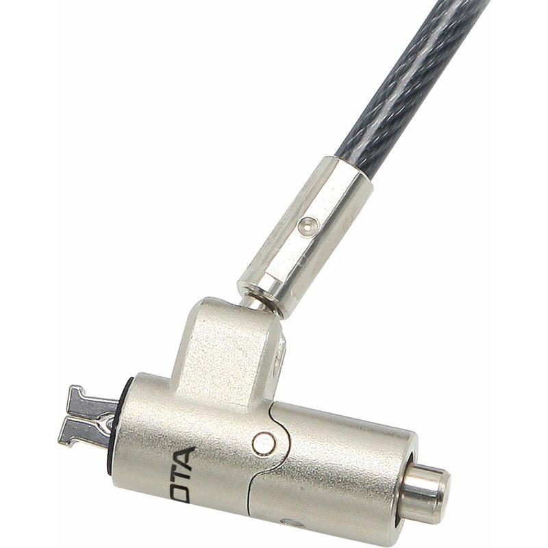 DICOTA D31887 câble antivol Noir, Argent 2 m