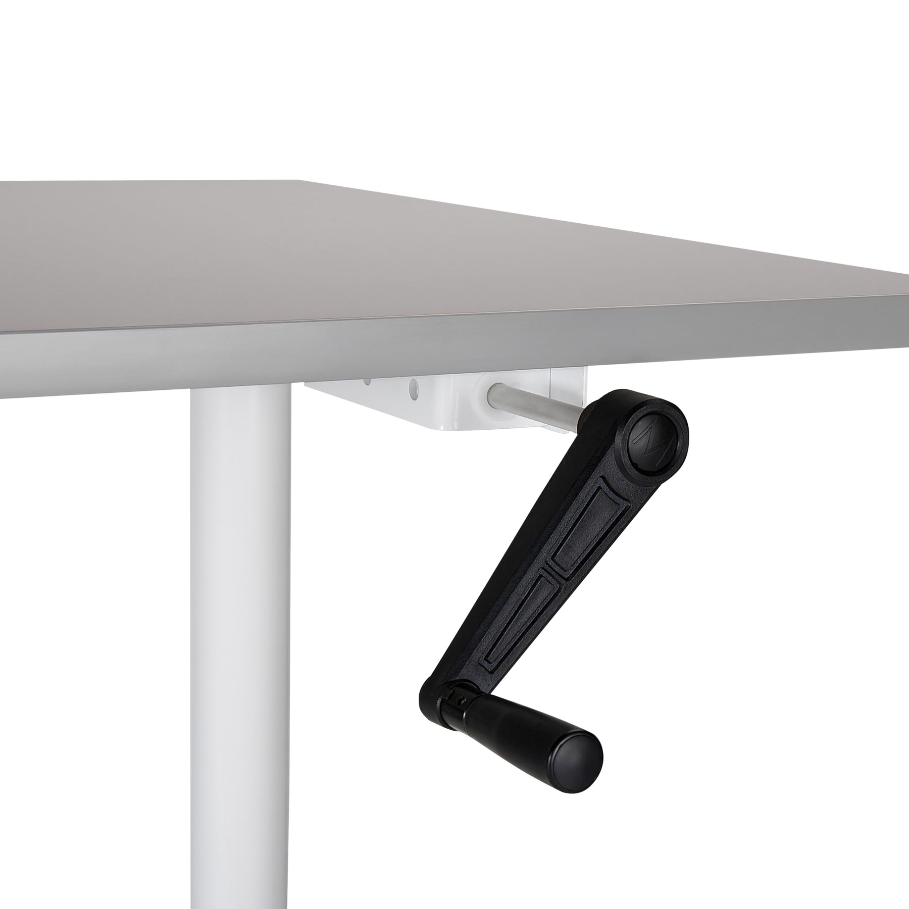 Beliani-DESTINAS-Verstelbaar bureau-Grijs|Wit-120 x 72 cm-MDF