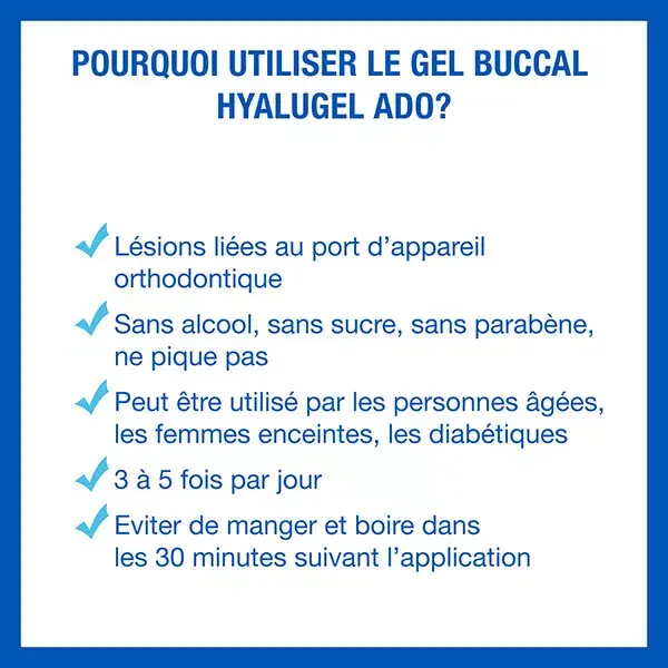 Gel oral Hyalugel para lesões, aftas, feridas menores e inflamações 20ml