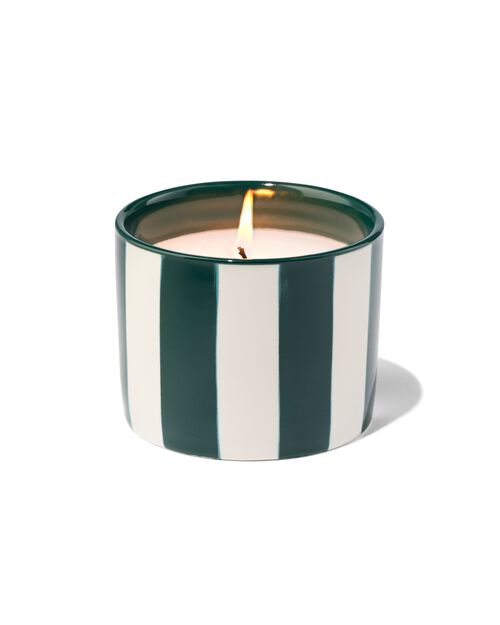 bougie céramique parfumée verte