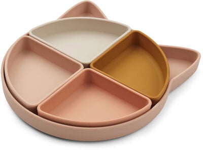 LIEWOOD Arne Delt Tallerken Silikon, Cat Rose Multi Mix