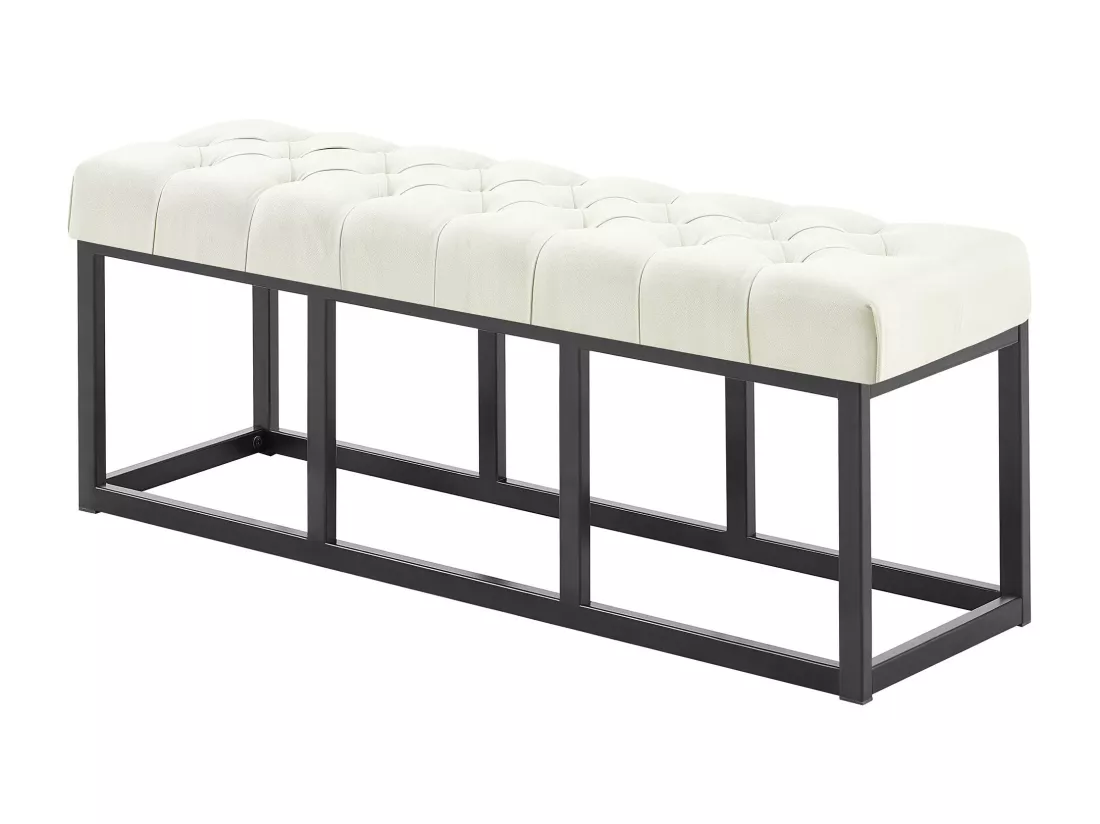 Banquette - Tissu - Crème - Amun