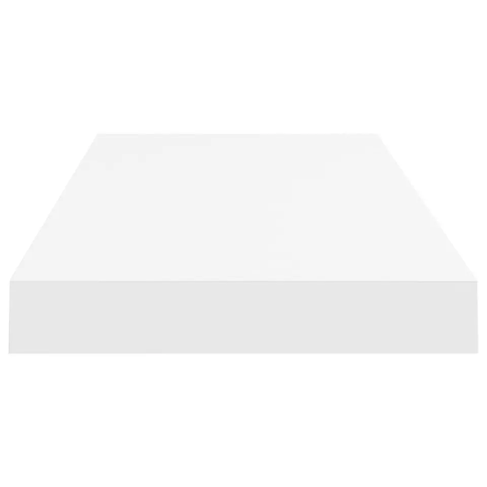 vidaXL - Wandschap - Wit - MDF - 60 x 23.5 x 3.8 cm - 2 stuks