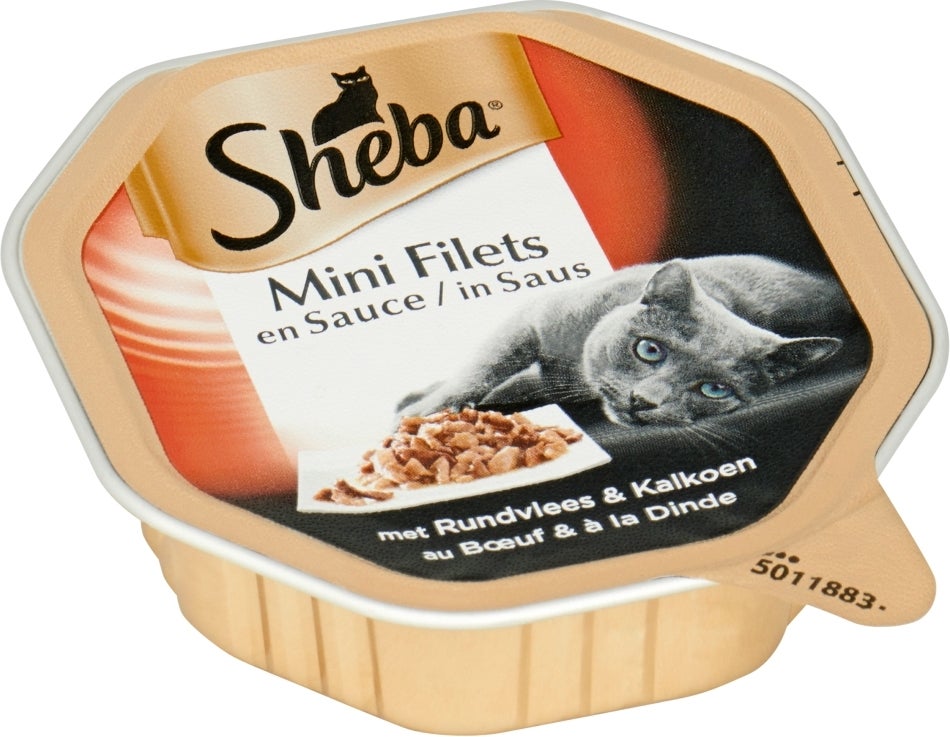 Sheba selection alu saus rund&kalkoen 85 g