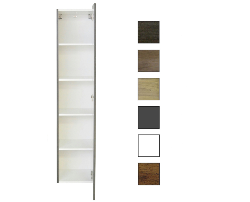Sanicare kolomkast met chromen greep 33,5x160x32cm truffel