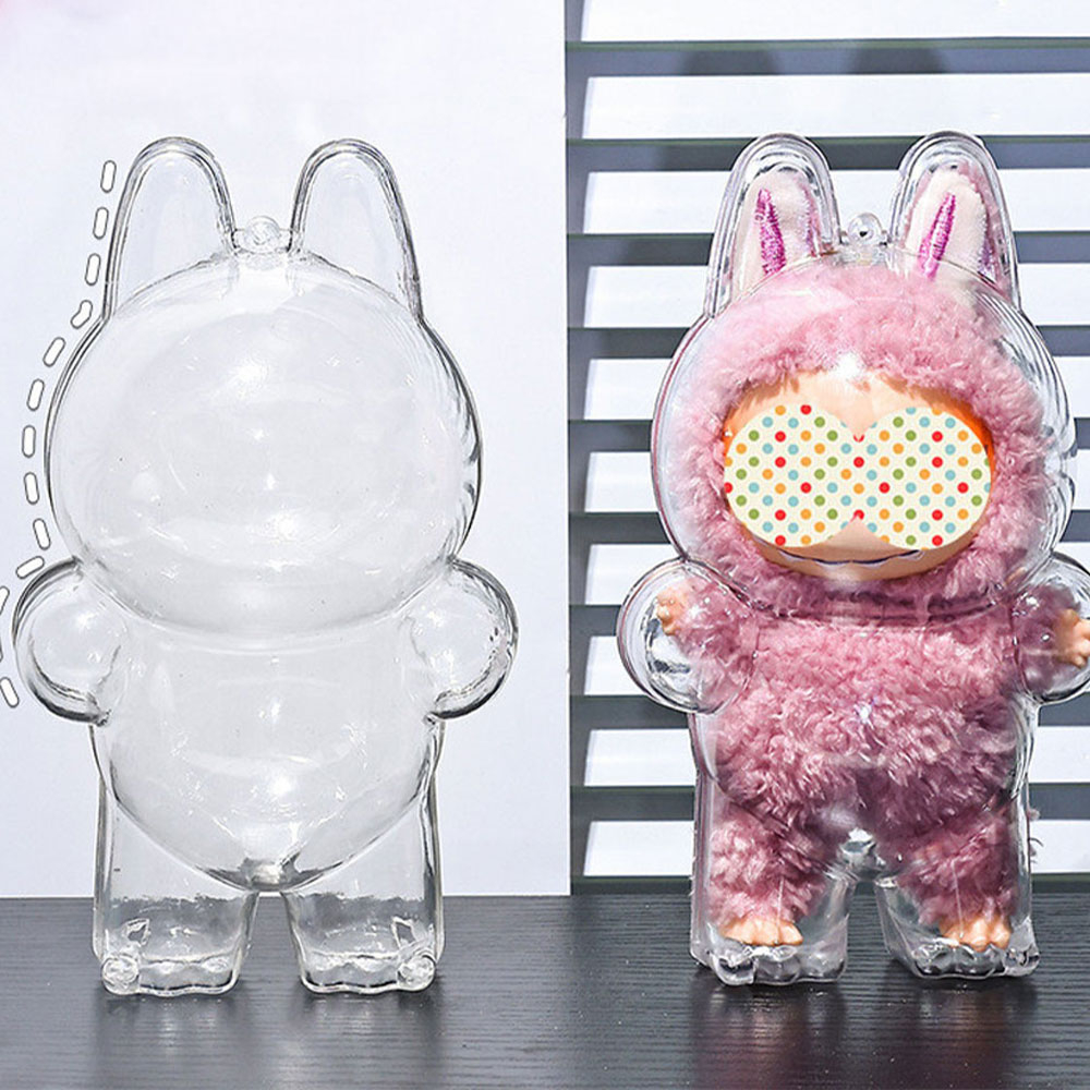 (18x10cm) Monsterhäschen Schutzhülle Accessoire Puppen Zubehör Schutzabdeckung - Transparent