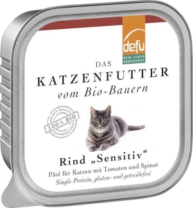 defu Katzenfutter Sensitiv Rind Paté, 100 g