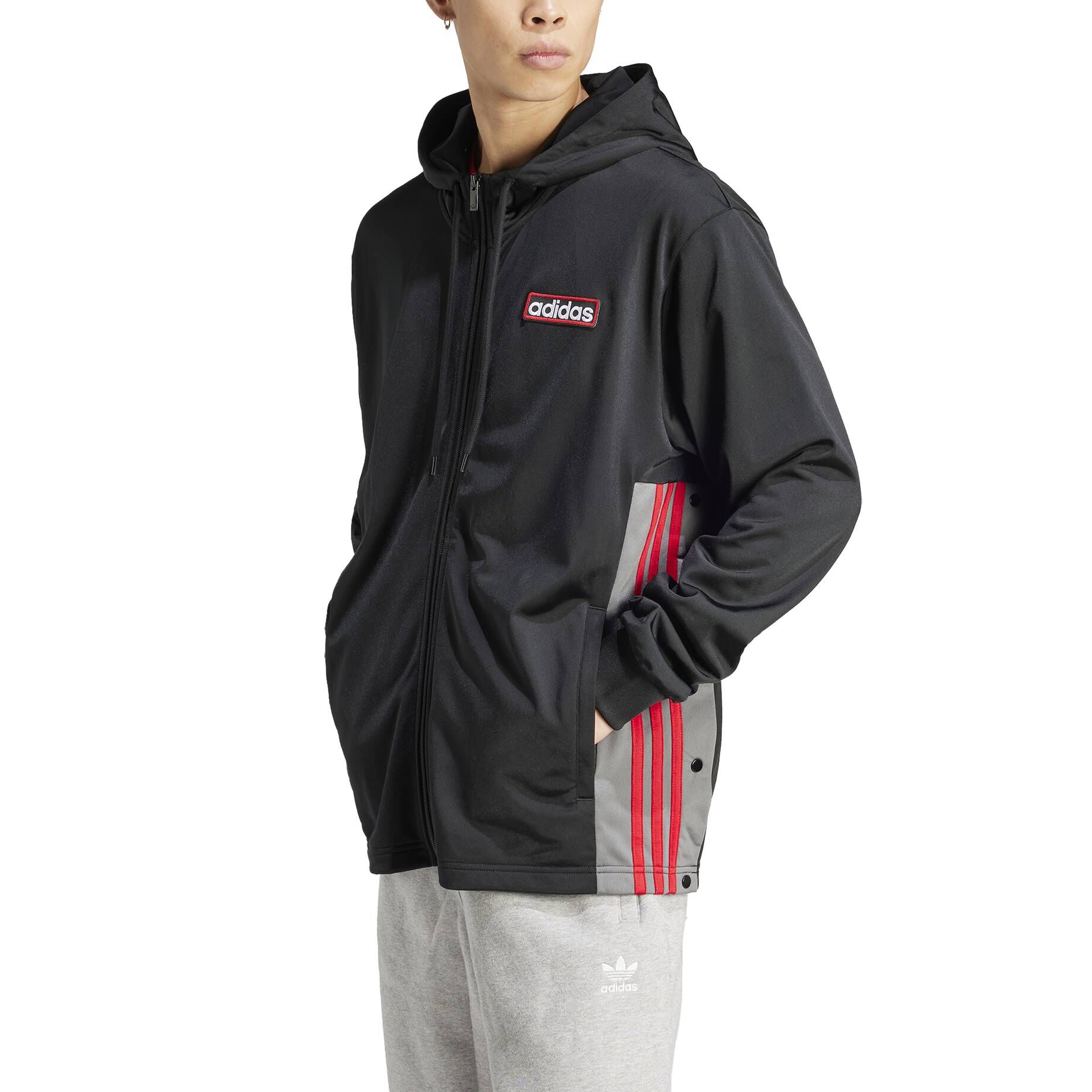 adidas Originals| Herren Sweatjacke mit Kapuze ADIBREAK FULL ZPP HOODED TRACK TOP