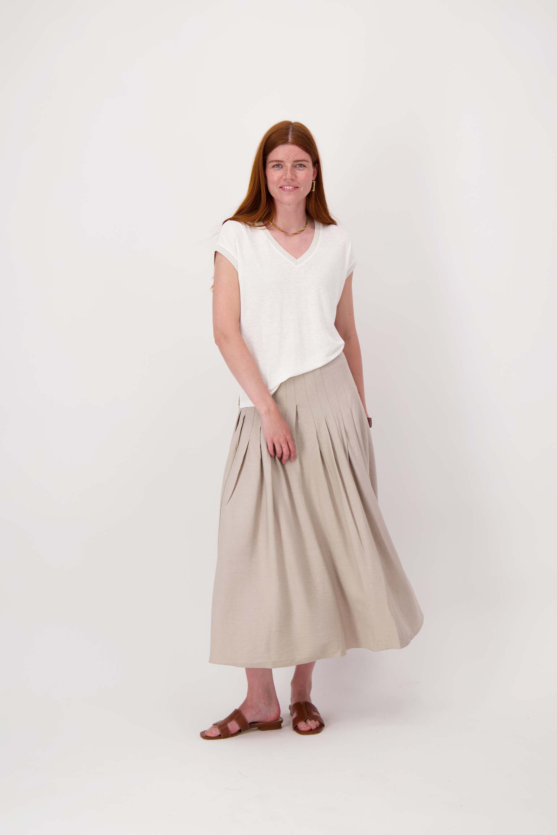 rok met plooi details