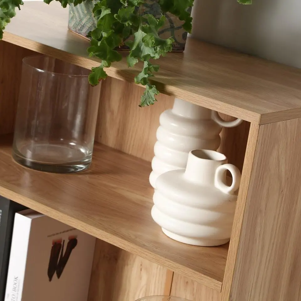 CALICOSY - Boekenkast - Hout - 120x58,5x29 cm