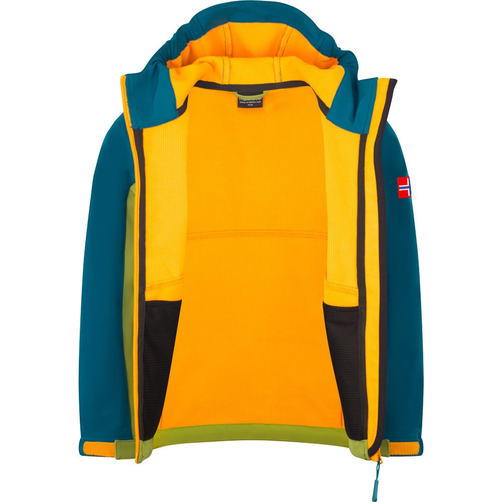 Trollkids Kristiansand Softshelljacke Kinder pear green
