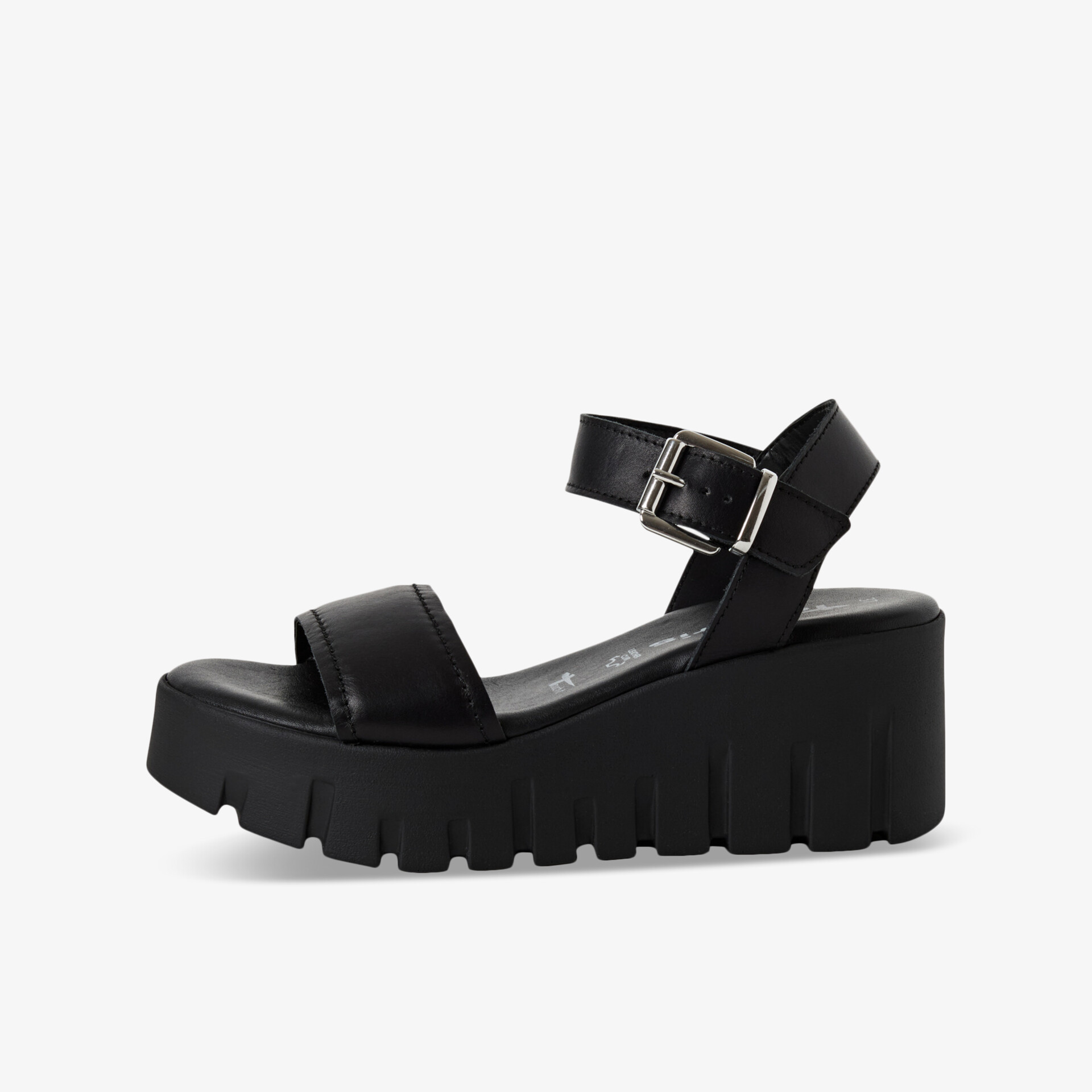 Tamaris Damen Plateausandalen schwarz