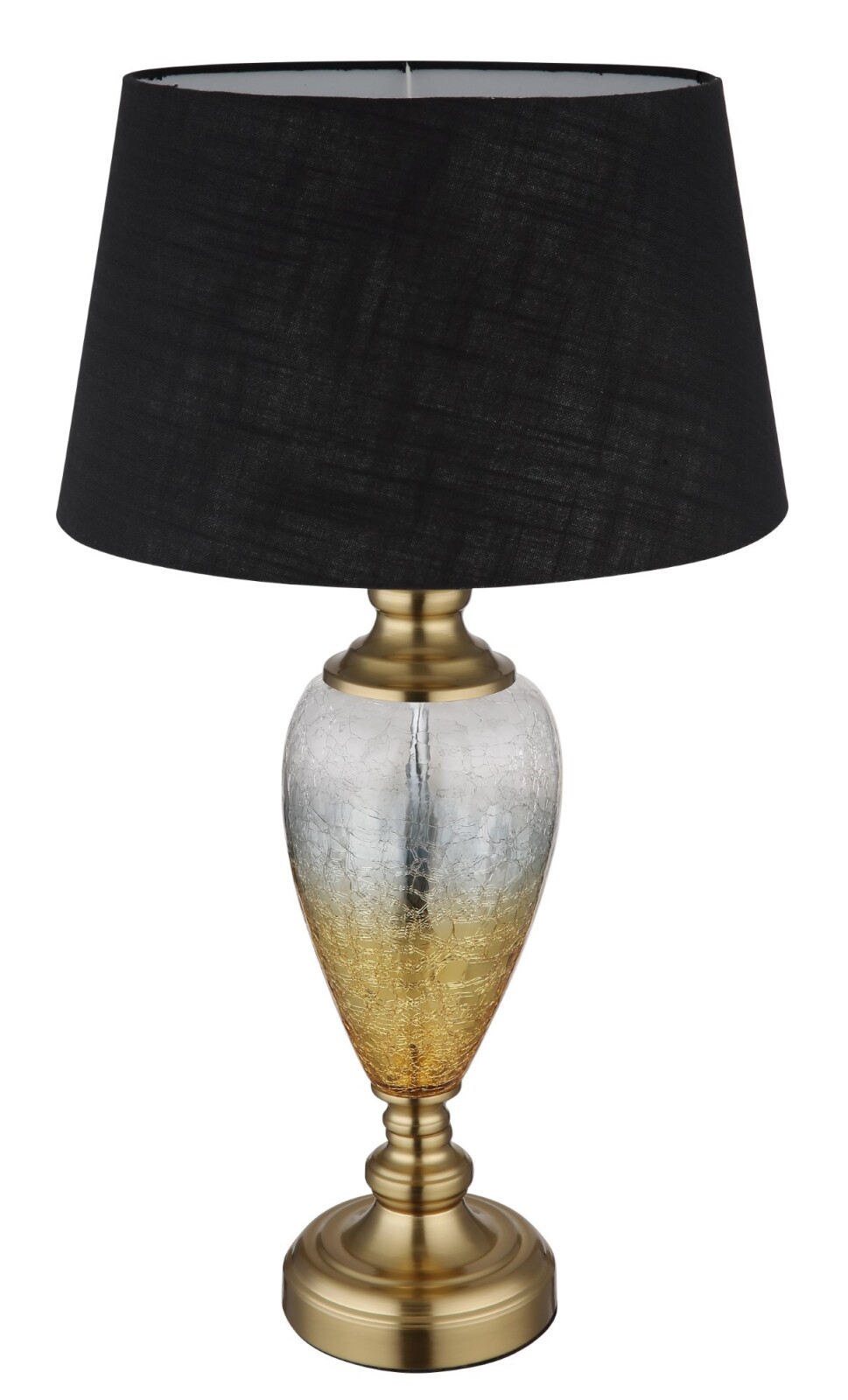 Tischleuchte - schwarz-gold - 66 cm hoch