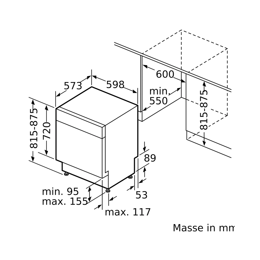 Siemens SN43ES27AE Unterbau-Geschirrspüler