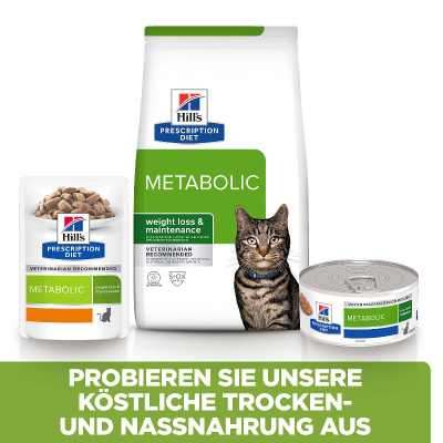 Hill's VET Katze Prescription Diet Metabolic Huhn im Beutel 12x85g