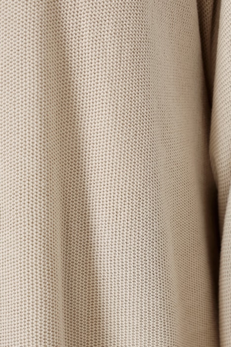 Strickjacke, offene Form, Strukturstrick, Langarm