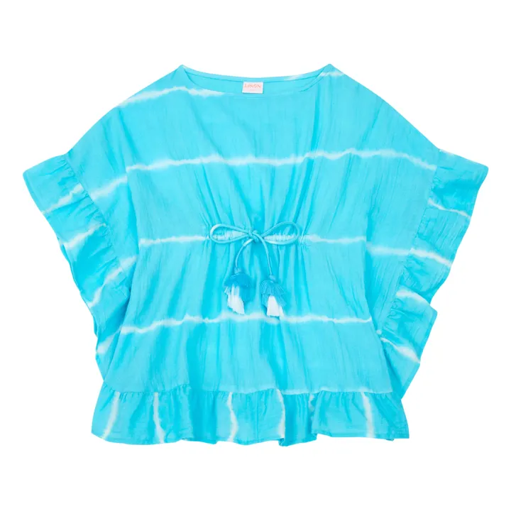 Lison Paris Kaftan avec Pompons Diabolo | Vert Menthe