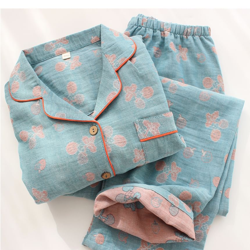 Dogini - Pyjamaset: Shirt met patroon + Broek