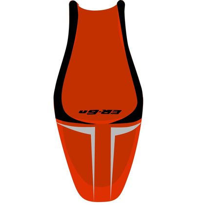 Housse de selle Bagster Orange/Gris Clair/Noir/Lettres Noires