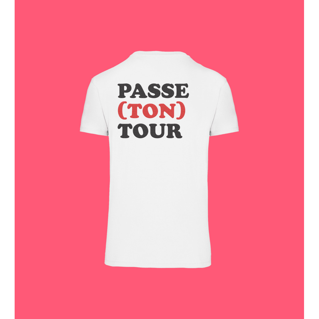 Tee shirt Enfant – Passe Ton Tour – Blanc - 4 à 6 ans