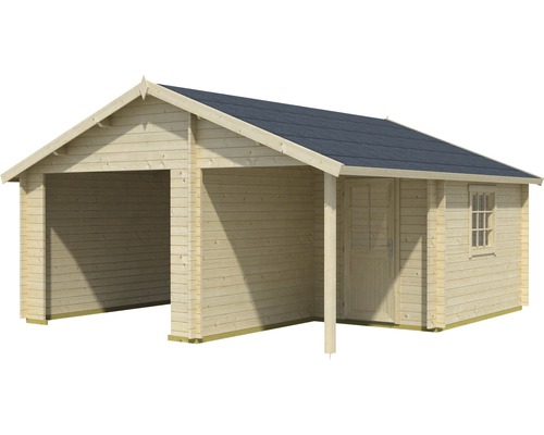 Enkele garage Nevis zonder deur 500 x 550 cm natuurlijk