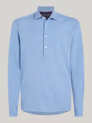 Camisa Popover Piquet de Corte Regular