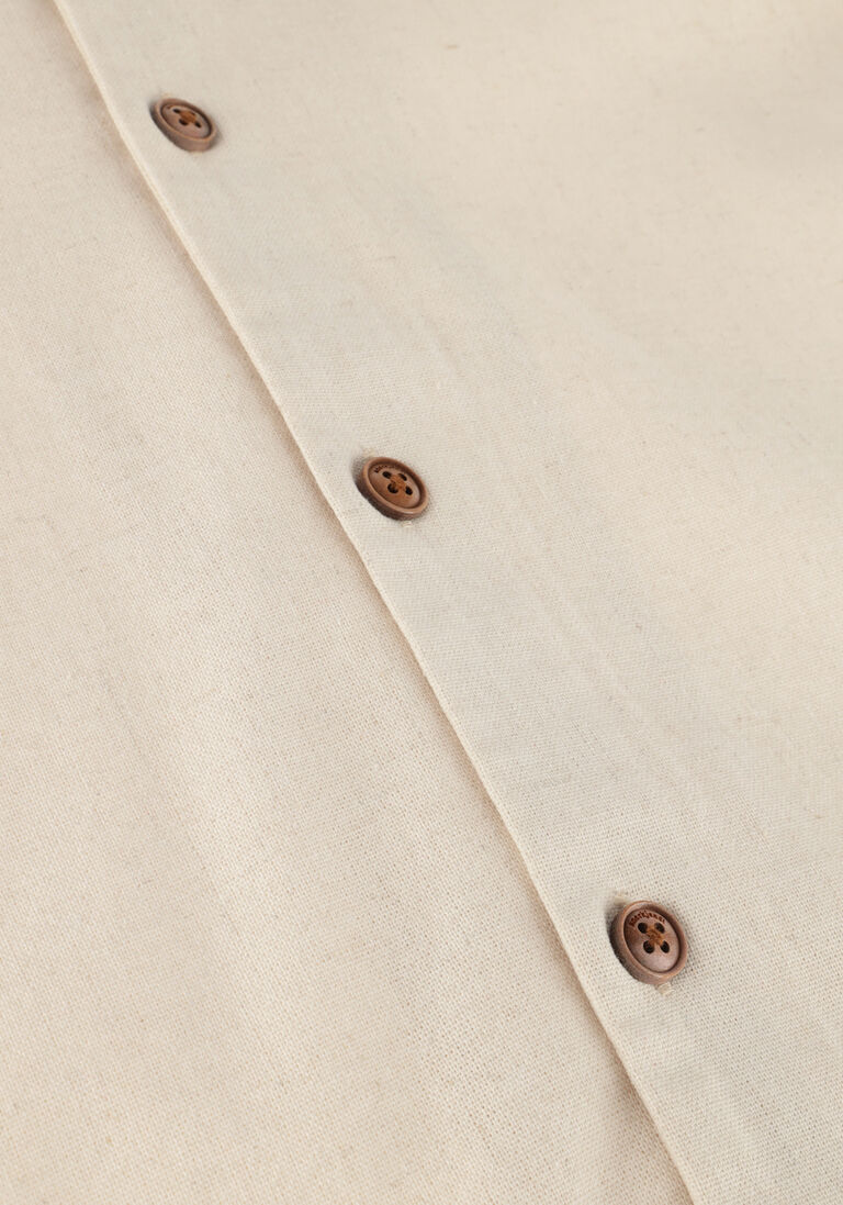 ANERKJENDT zand anerkjendt casual overhemd akleo s/s cot/linen shirt