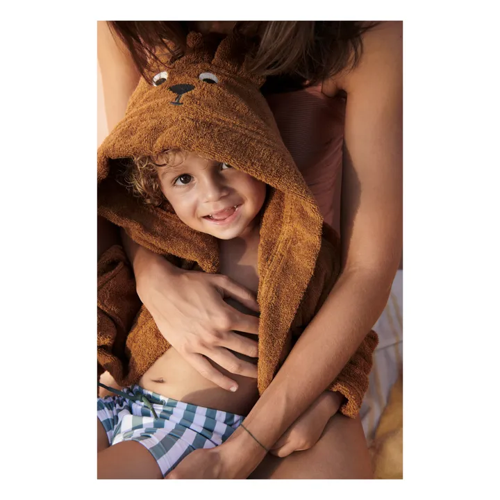 Liewood Peignoir Lily en éponge de coton bio | Caramel