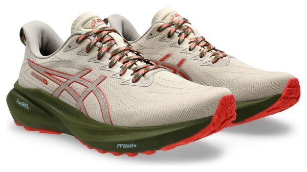 Chaussures Running Asics GT-2000 13 TR Kaki/Rouge Homme
