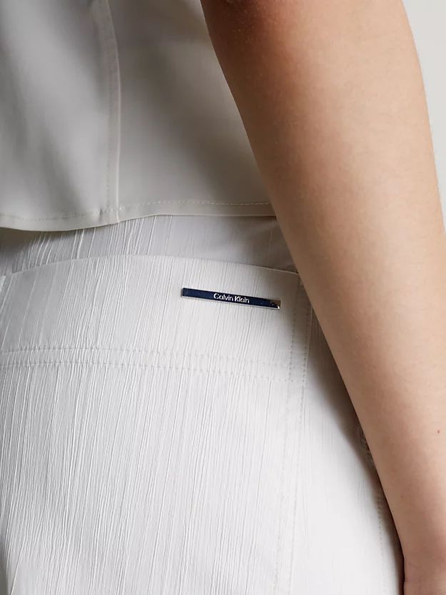 Calça cargo texturizada de corte relaxado