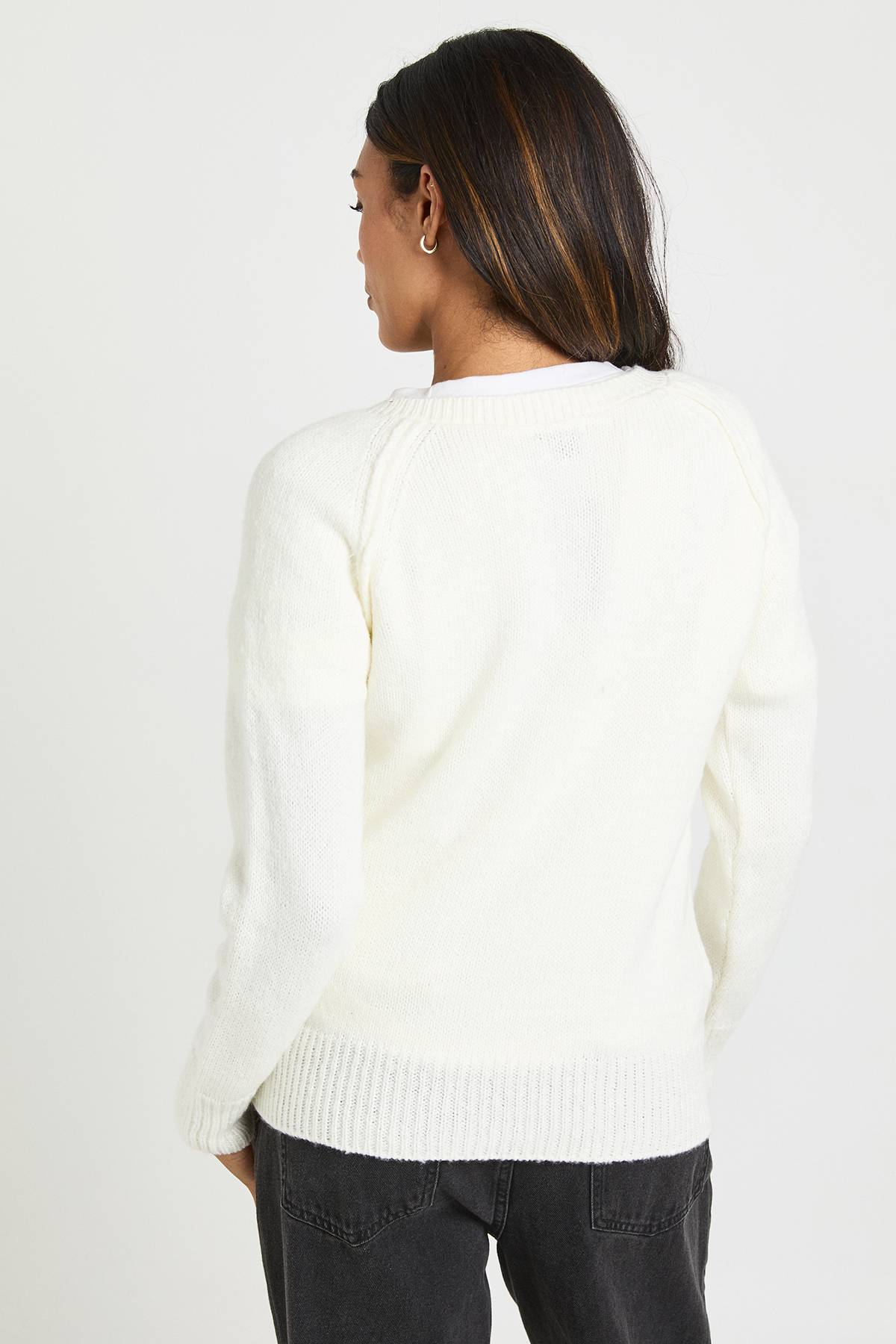 boohoo Synthétiquell Tricoté de Maternité à Boutons Style Henley