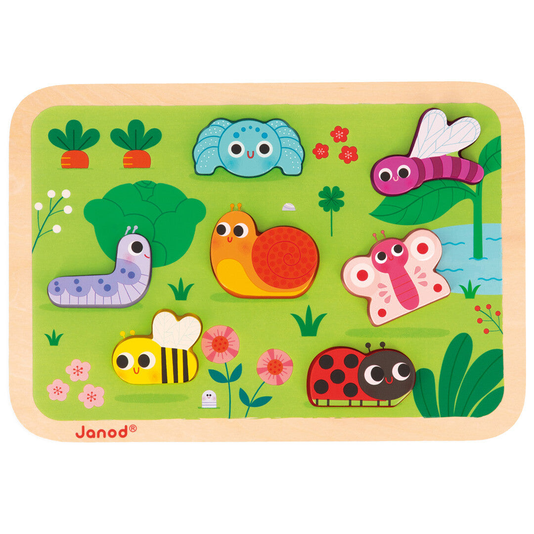 Janod reliëfpuzzel de tuin