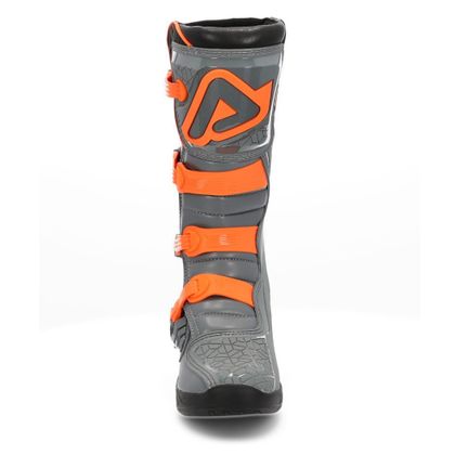 Bottes cross Acerbis X-TEAM GREY ORANGE 2023 - Gris / Orange