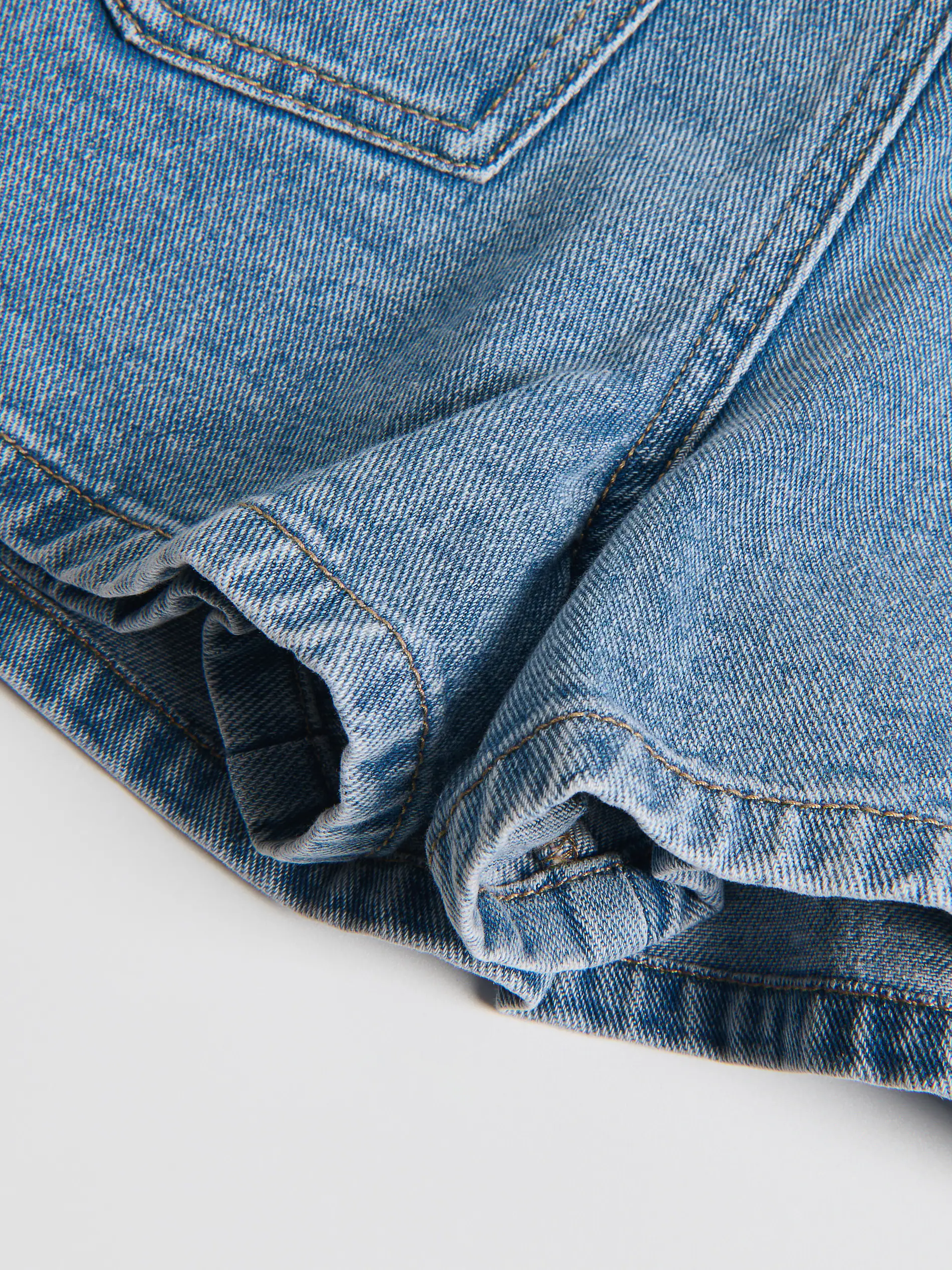 Denim-Skort