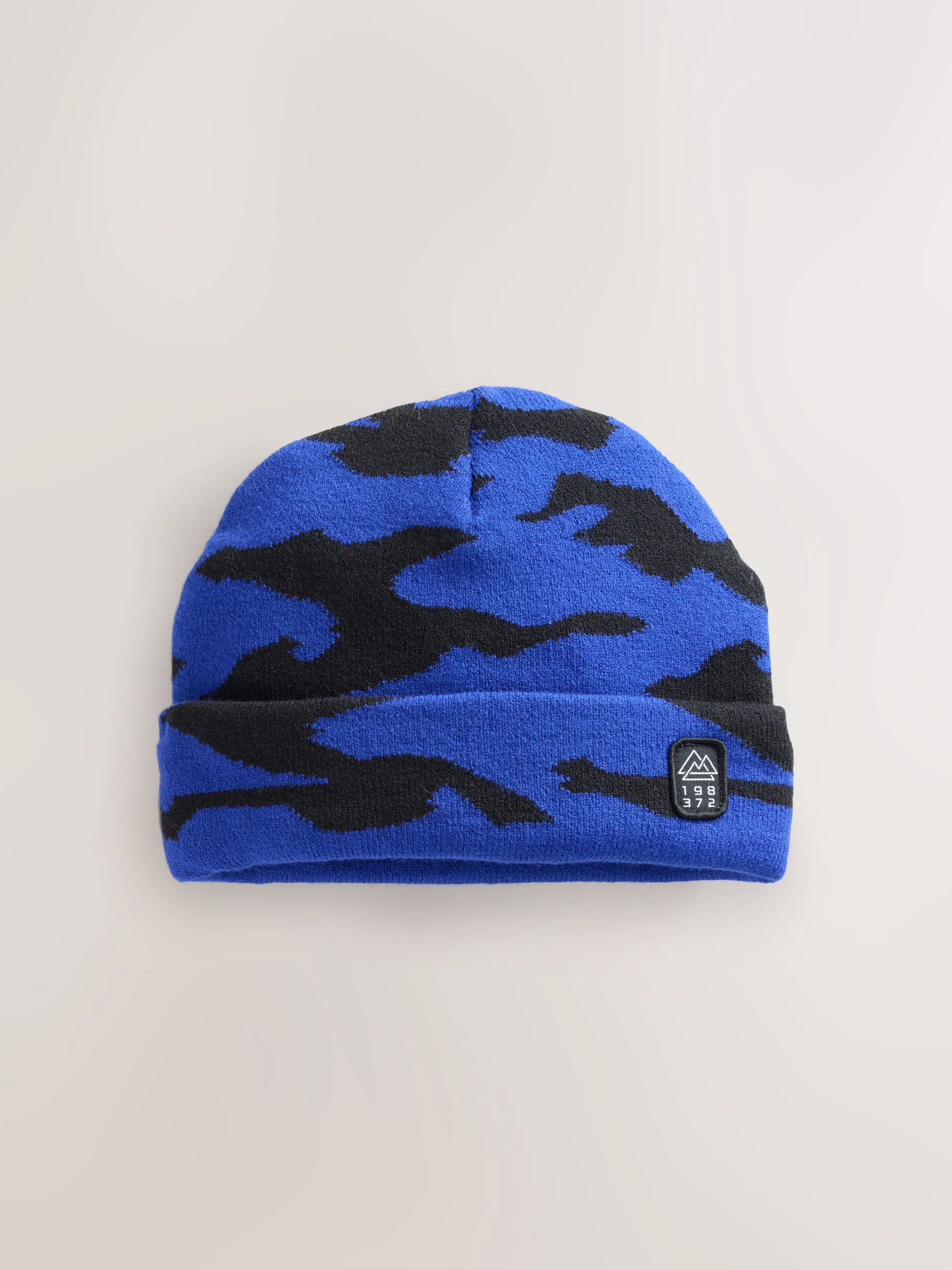 Blauwe Camo - Beanie-muts (1-16jaar)