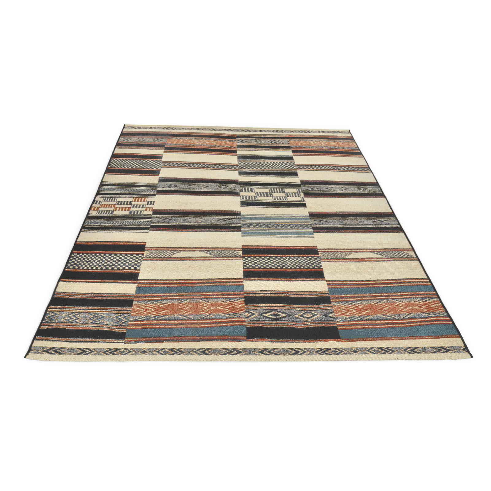 In-/Outdoorteppich - beige-multicolor - 60x100 cm
