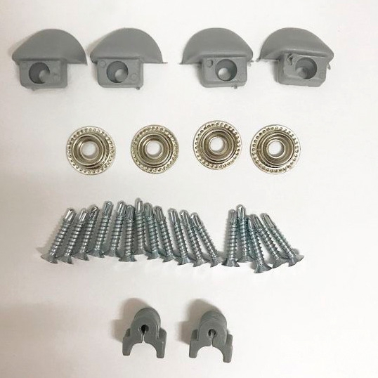 Kiravans Vorhang Set 2 teilig für VW T5/T6 Mitte Rechts Nicht Schiebetüren Standard grau