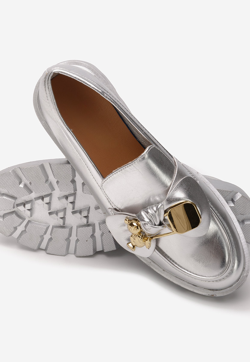 Mocassins femme argent Tervi V2