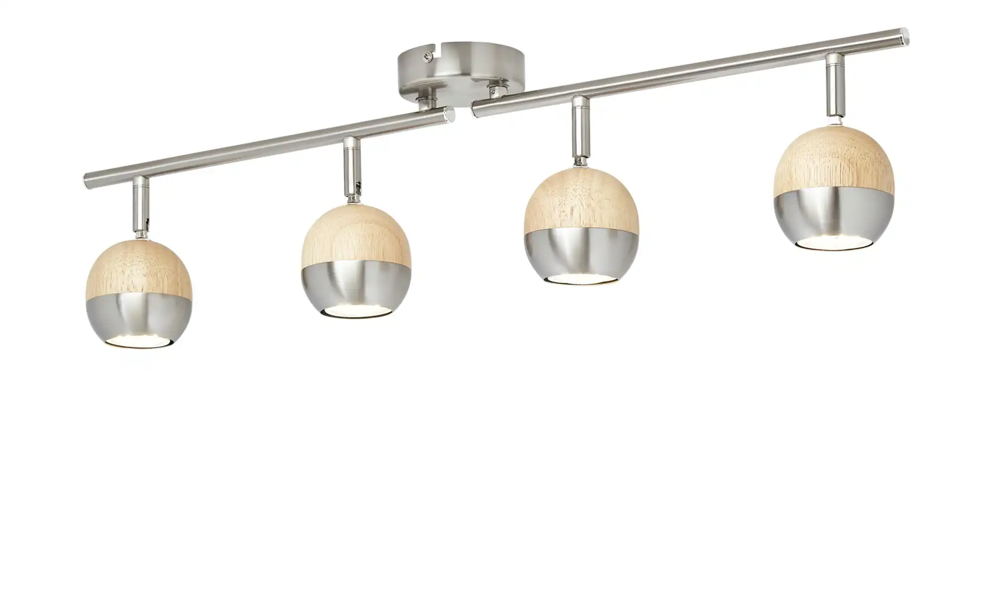 KHG LED-Spot, 4-flammig, mit Holz