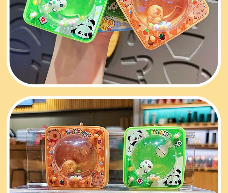 het gebeurt - Dierenkralenspel PVC tasbedel sleutelhanger (verschillende ontwerpen)
