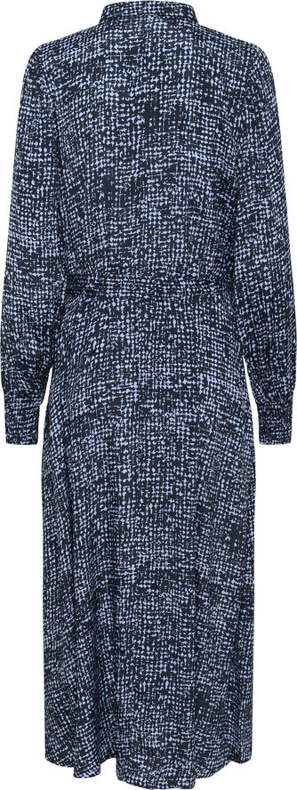 Kaffe KApollie Long Dress Printed Midnight/blue graphic dot