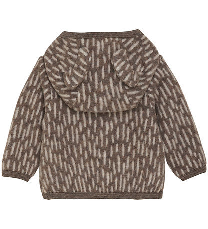 Huttelihut Cardigan - Uldfleece - Morel m. ?rer